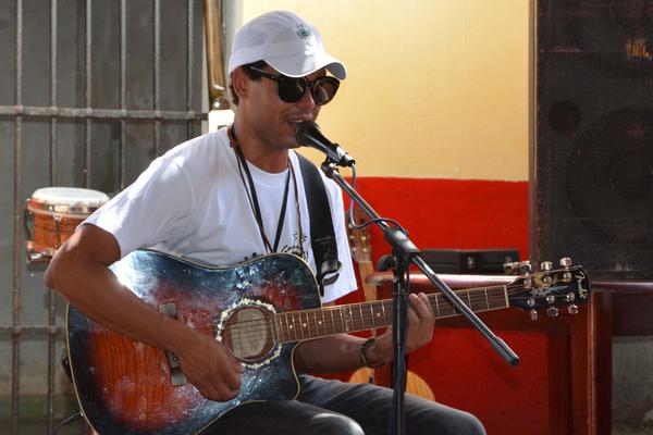  Representation of Silvio Raúl Torres, in the trova discharge of the first edition of the Fiesta del Aliñao (typical drink of the east of the country), in the city of Bayamo, Granma Province, Cuba, July 6, 2018. ACN FOTO / Armando Ernesto CONTRERAS TAMAYO 