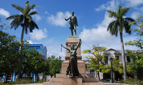 Parque de La Libertad, ubicado en pleno centro histórico de Matanzas